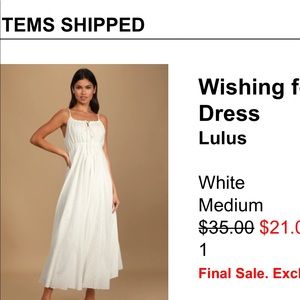 NWT never worn Lulus dress